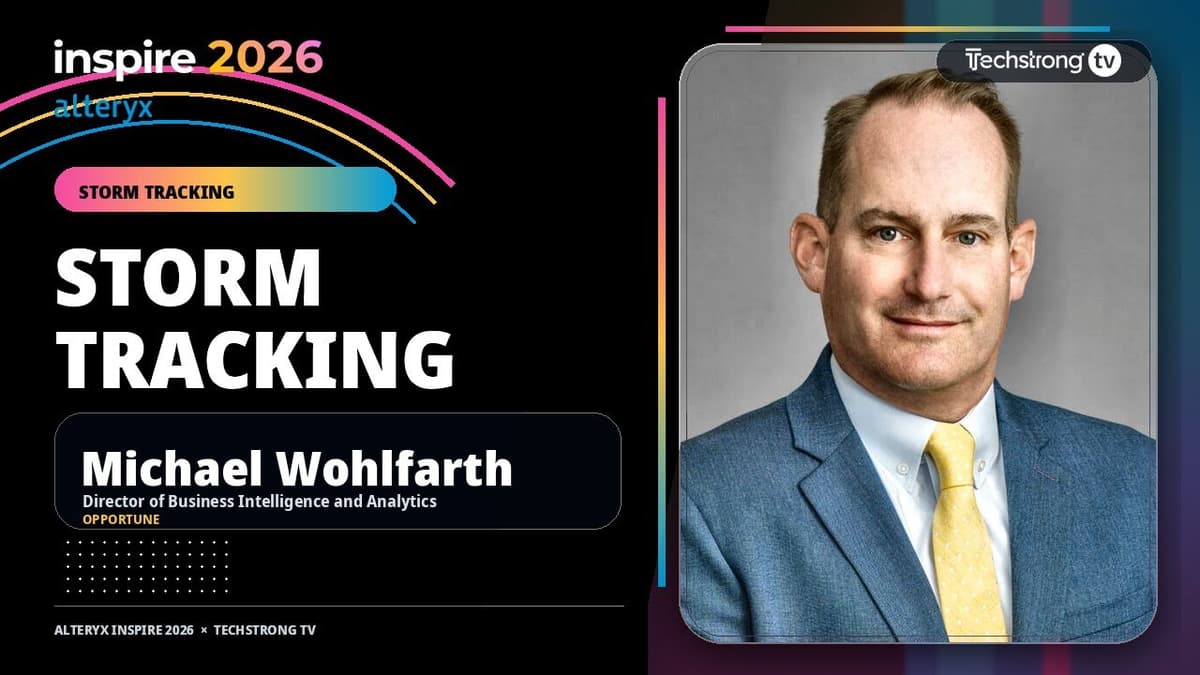 Using Analytics for Storm Tracking with Michael Wohlfarth | Alteryx Inspire 2026