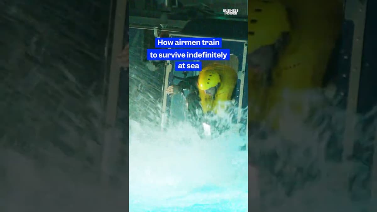US #AirForce Airmen Train to #survive at #sea Indefinitely. Here's How. #military #USmilitary