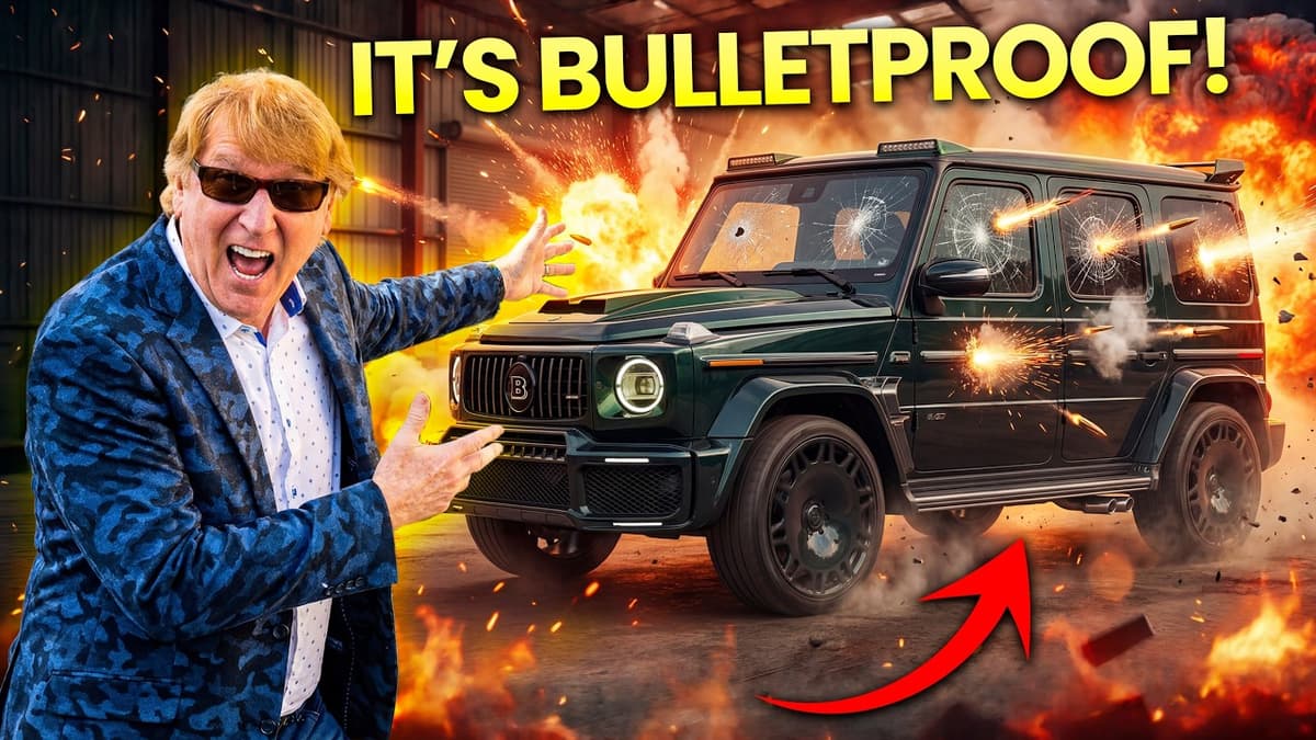 Test Driving A BULLETPROOF Brabus G-Wagon!