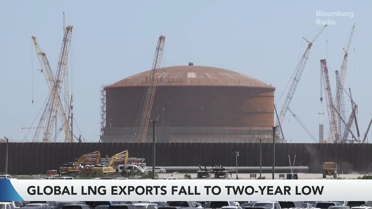Global LNG Exports Fall to Two-Year Low