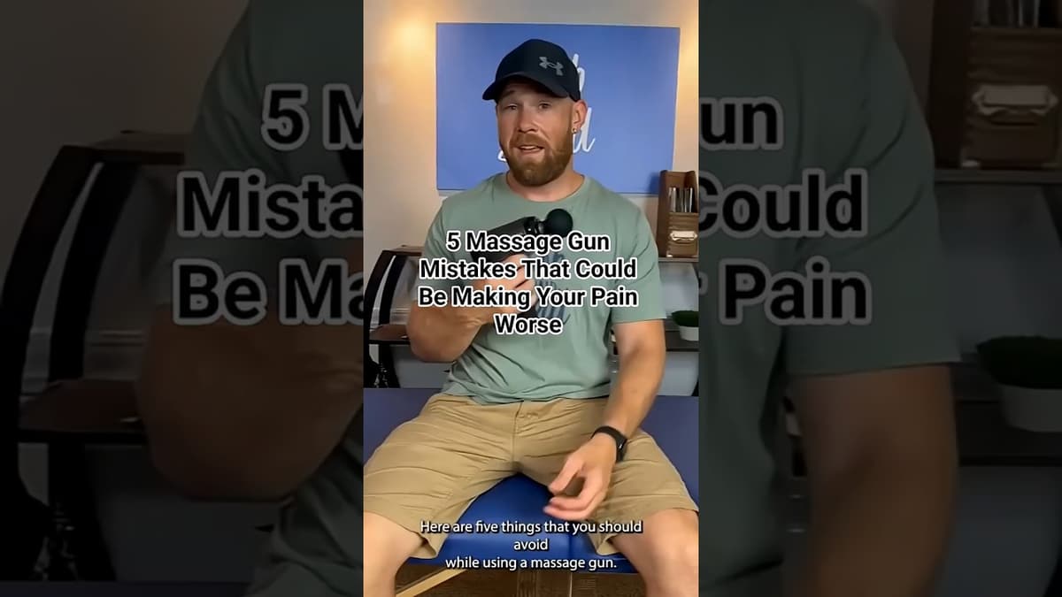 5 Massage Gun Mistakes That Could Be Making Your Pain Worse