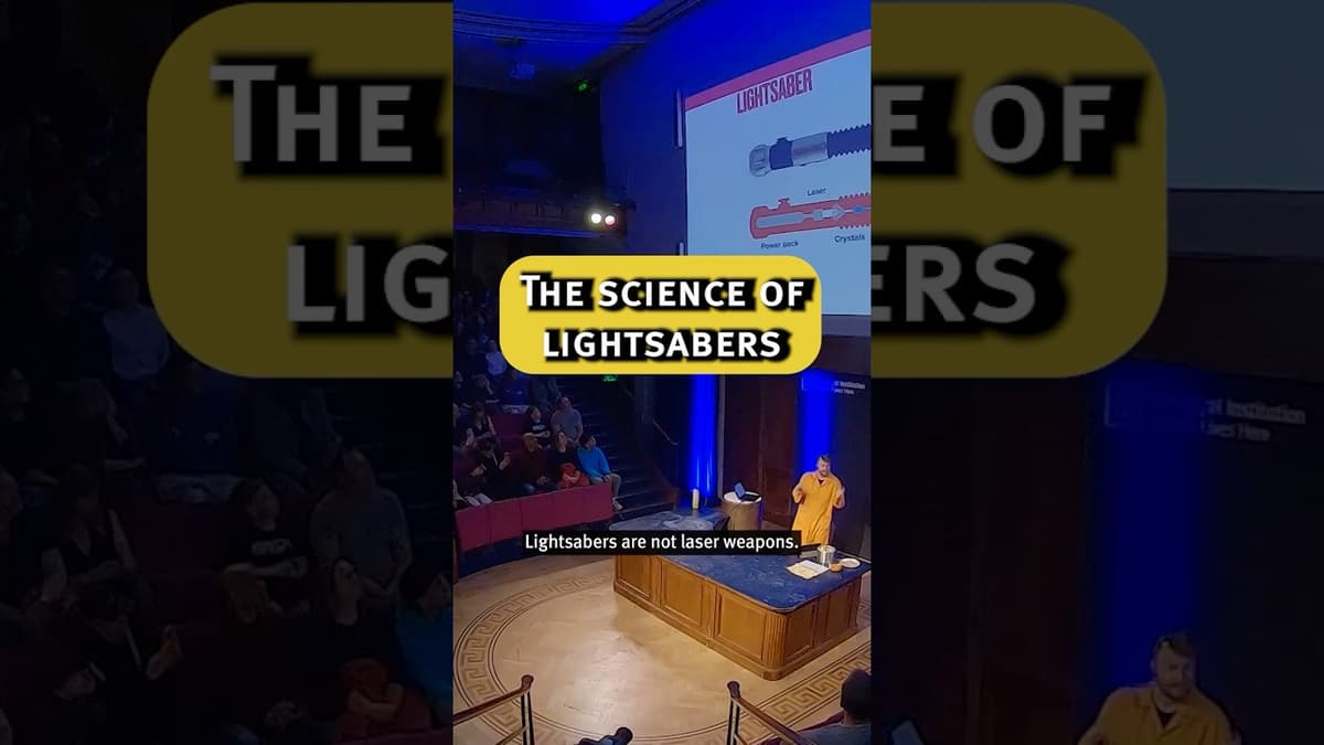 The Science of Lightsabers with Alex Baker #shorts #lightsabers #starwars #may4thbewithyou #science