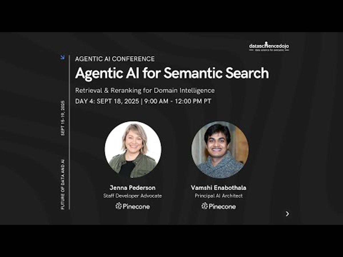 Workshop: Agentic AI for Semantic Search | Future of Data and AI | Agentic AI Conference
