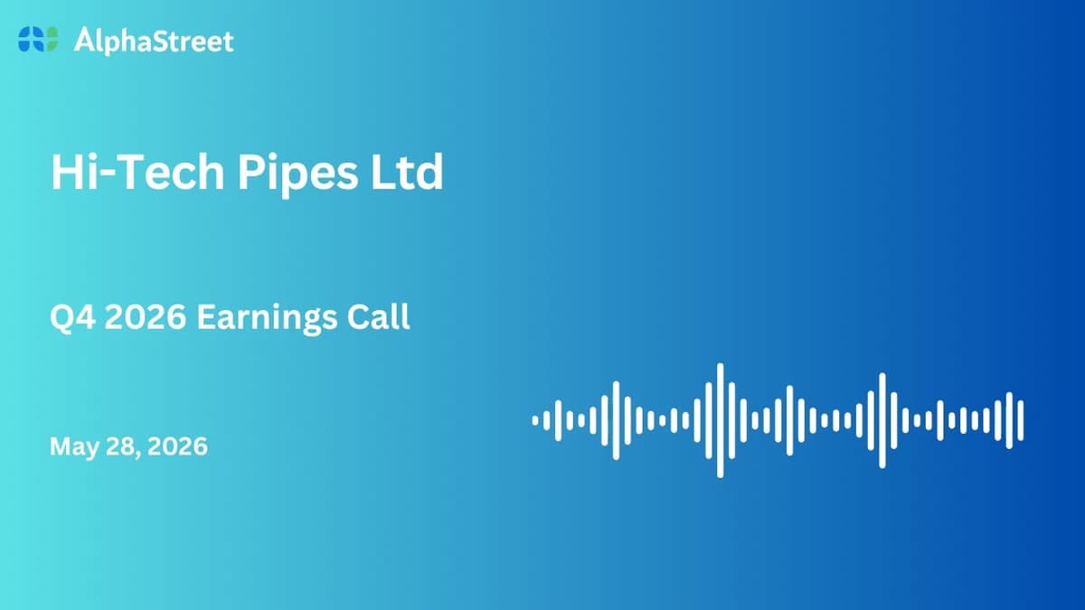 Hi-Tech Pipes Ltd Q4 FY2025-26 Earnings Conference Call