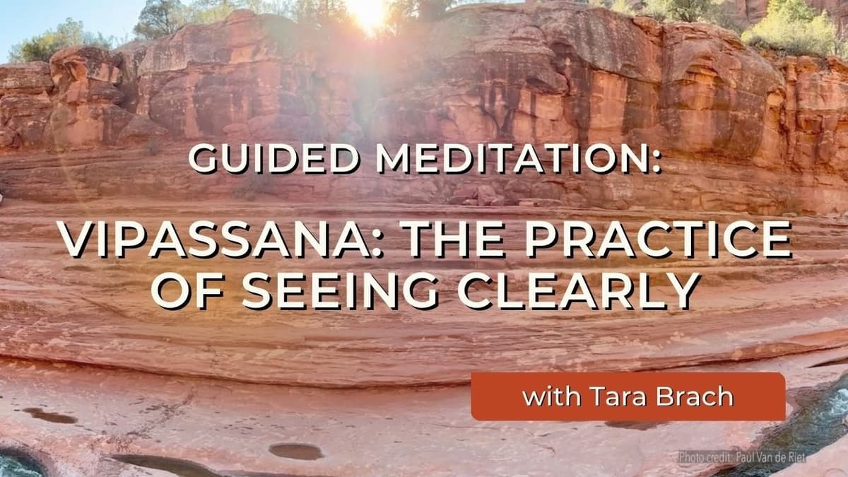 [Guided Meditation] Vipassana: The Practice of Seeing Clearly | Tara Brach