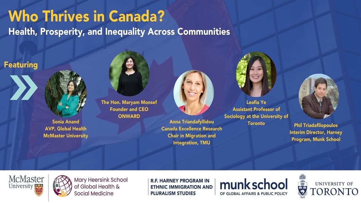 Who Thrives in Canada? Health, Prosperity, and Inequality Across Communities