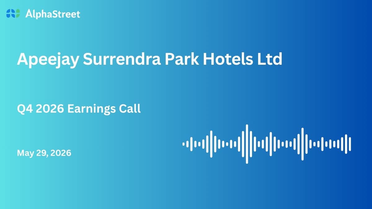 Apeejay Surrendra Park Hotels Ltd Q4 FY2025-26 Earnings Conference Call