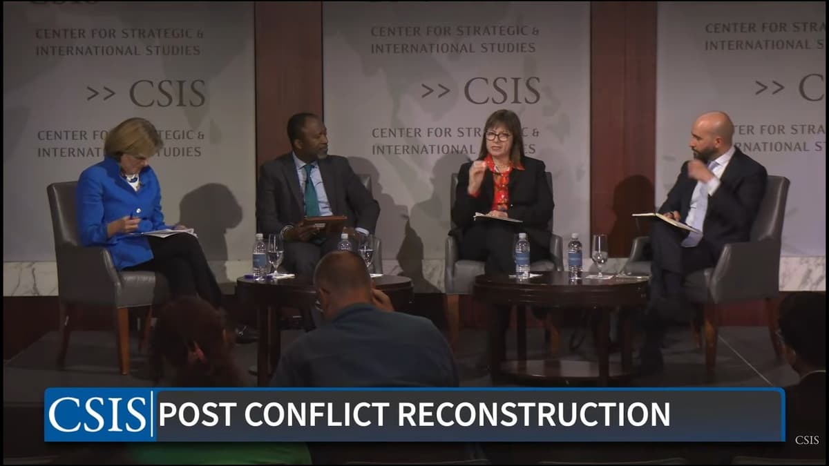 Investing in Post Conflict Reconstruction | Futures Summit