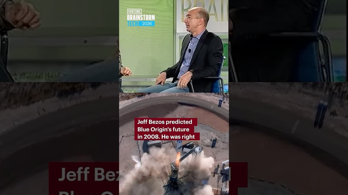 Jeff Bezos Predicted Blue Origin's Future in 2008. He Was Right