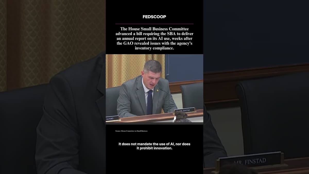 House Lawmakers Seek More AI Transparency From the SBA