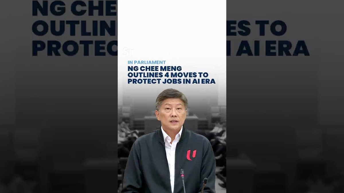 Labour Chief Ng Chee Meng Opens Parliamentary Motion on AI Transition with No Jobless Growth