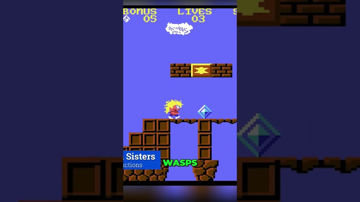 The Great Giana Sisters - C64 Super Mario NES Clone #retrogaming