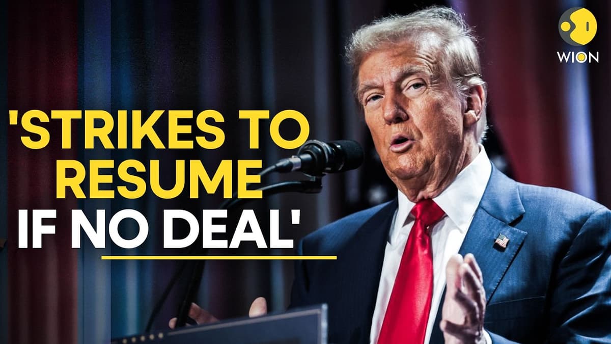 US-Iran War LIVE: Trump Threatens To Resume Fight With Iran If No Deal Reached | WION