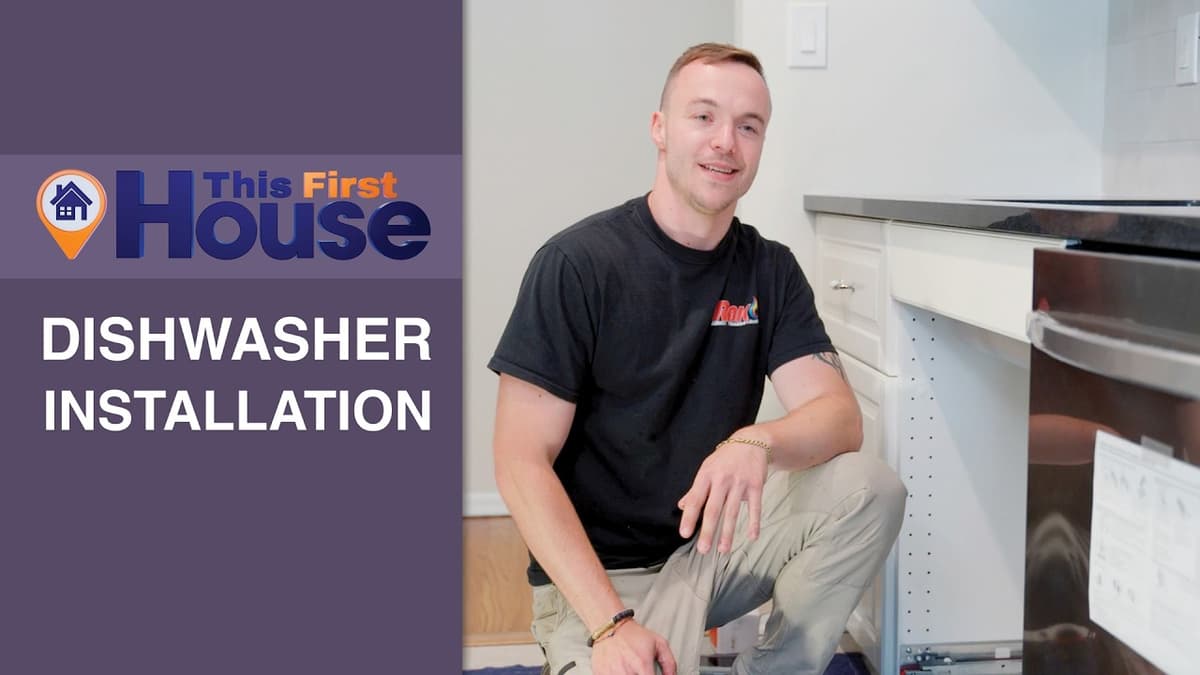 What a Dishwasher Installation Looks Like | This First House