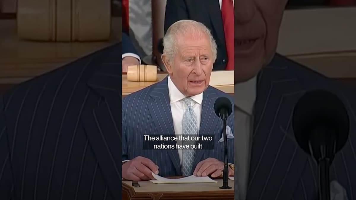 King Charles in Congress Says America's Words, Actions Matter