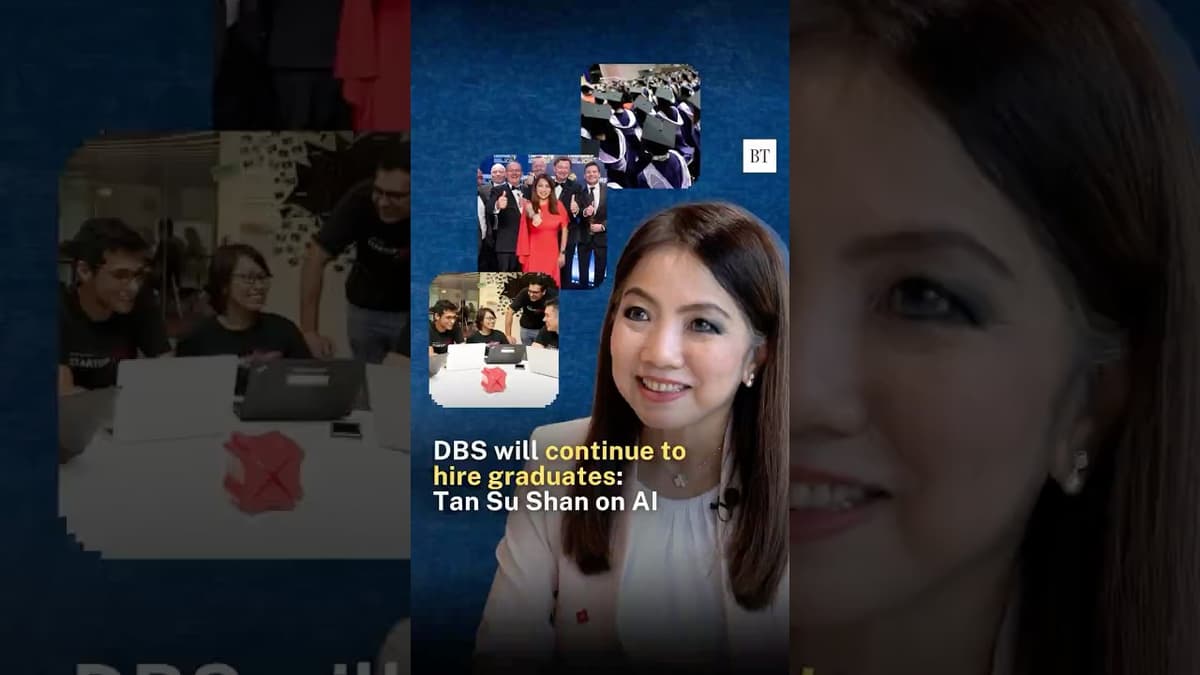 DBS Will Continue to Hire Graduates: CEO Tan Su Shan on AI