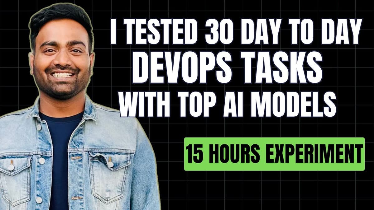 I Tested 30 DevOps Tasks with AI to See if AI Can Replace DevOps.