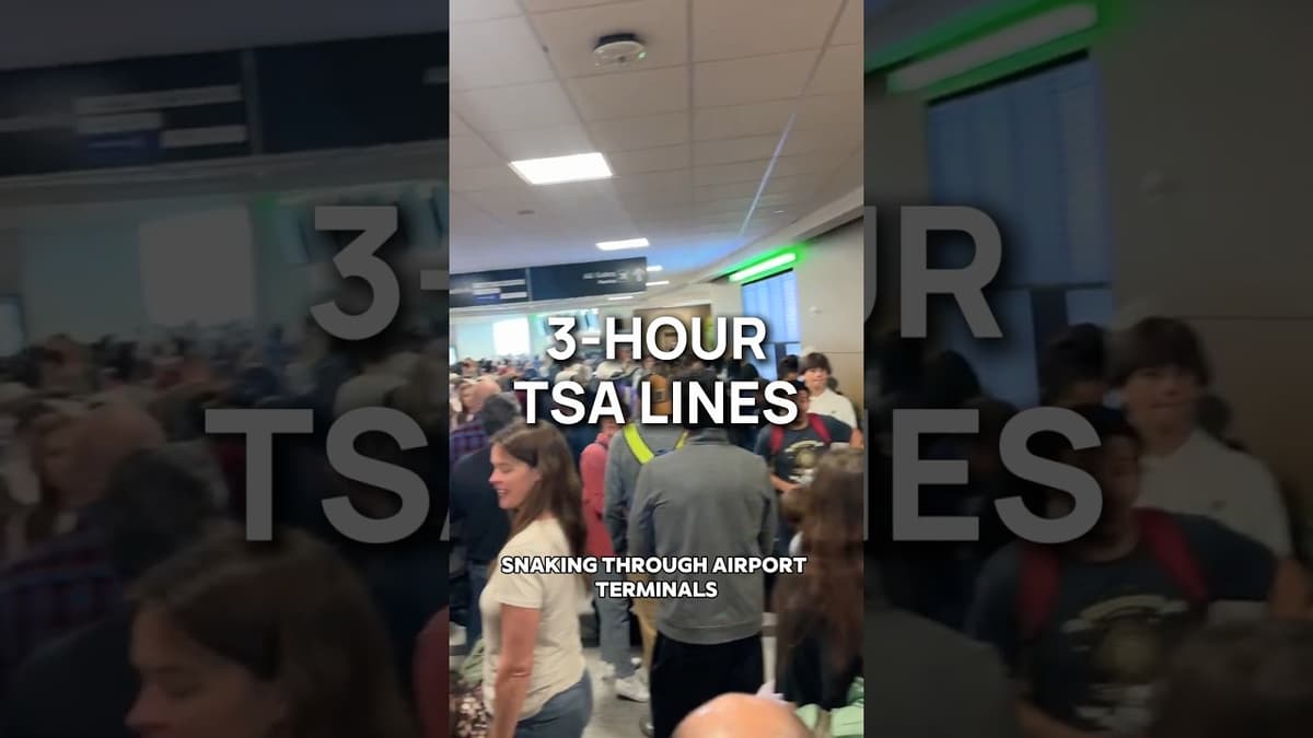 TSA Lines Are Spiraling Nationwide… Here’s What’s Happening 😳 🇺🇸