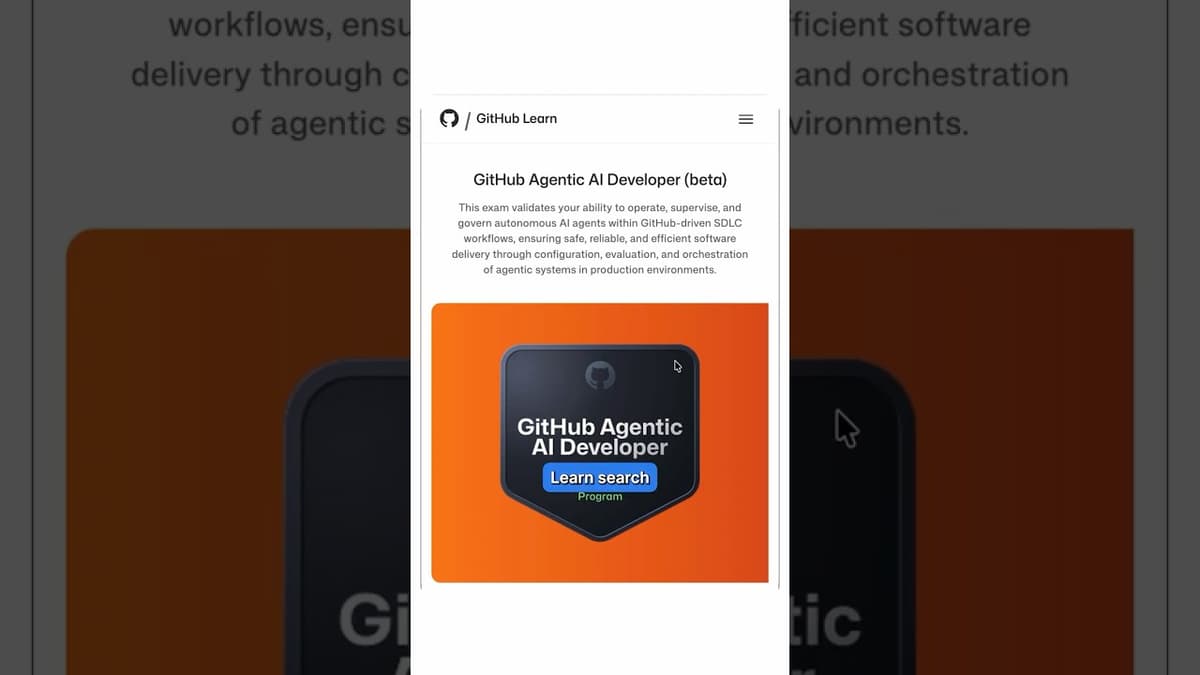 GitHub Just Launched a Free AI Agent Certification