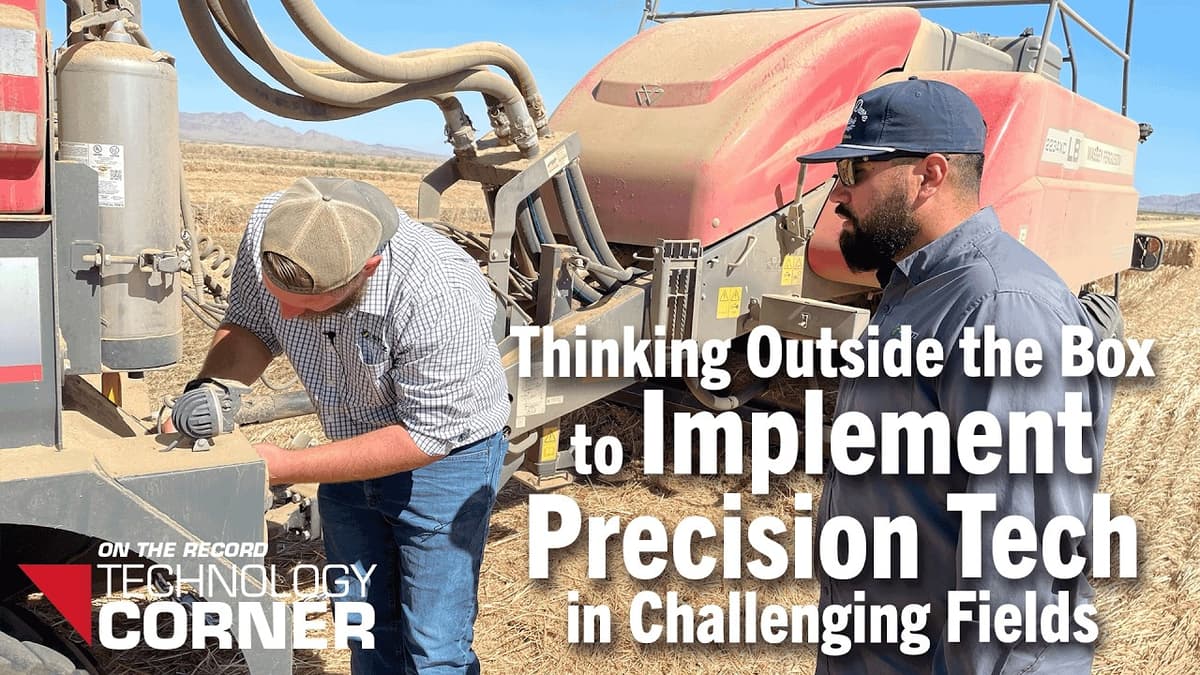 [Technology Corner] Thinking Outside the Box to Implement Precision Tech in Challenging Fields