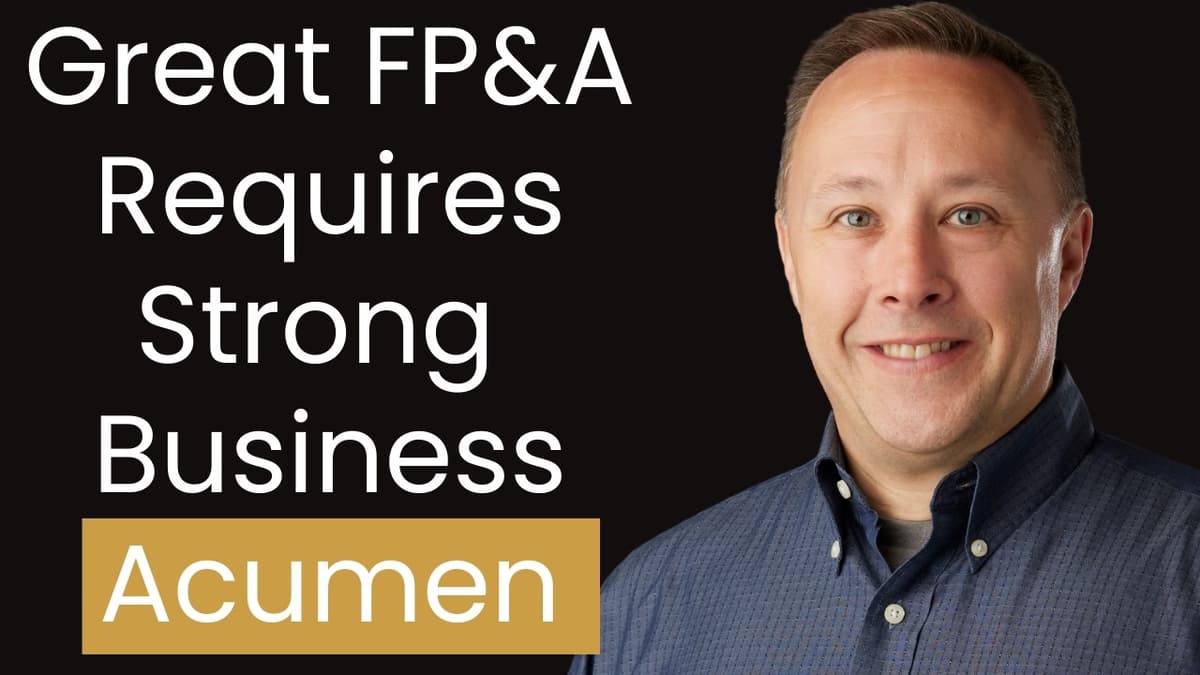 Developing Business Acumen Necessary to Become a Strategic Business Partner with Robert Blanding