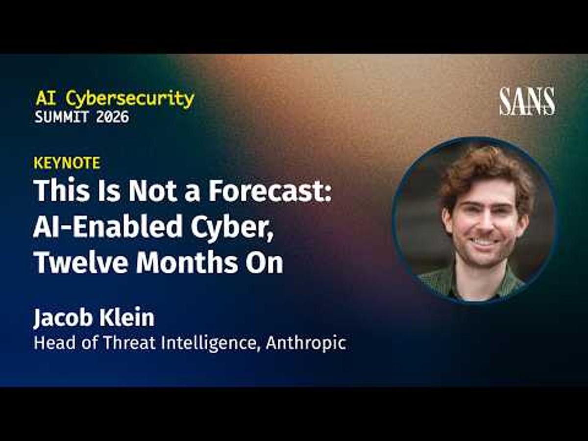 Keynote: Not a Forecast: AI-Enabled Cyber, 12 Months On