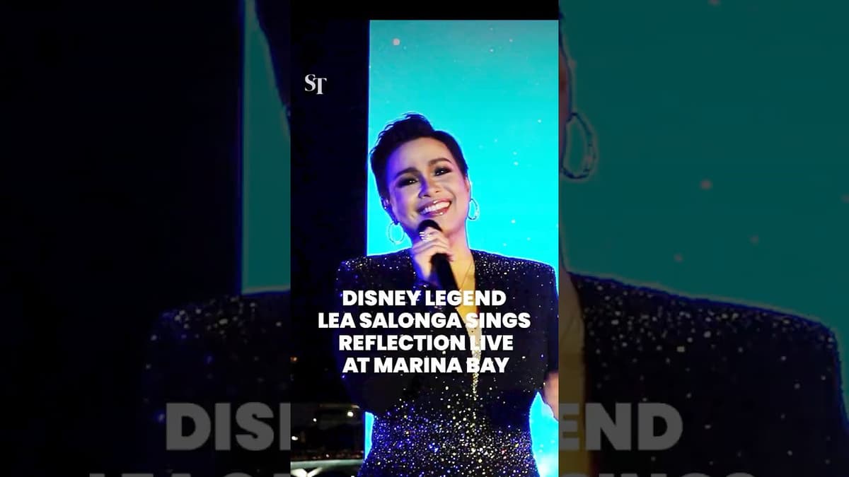 Disney Legend Lea Salonga Sings Reflection Live at Marina Bay