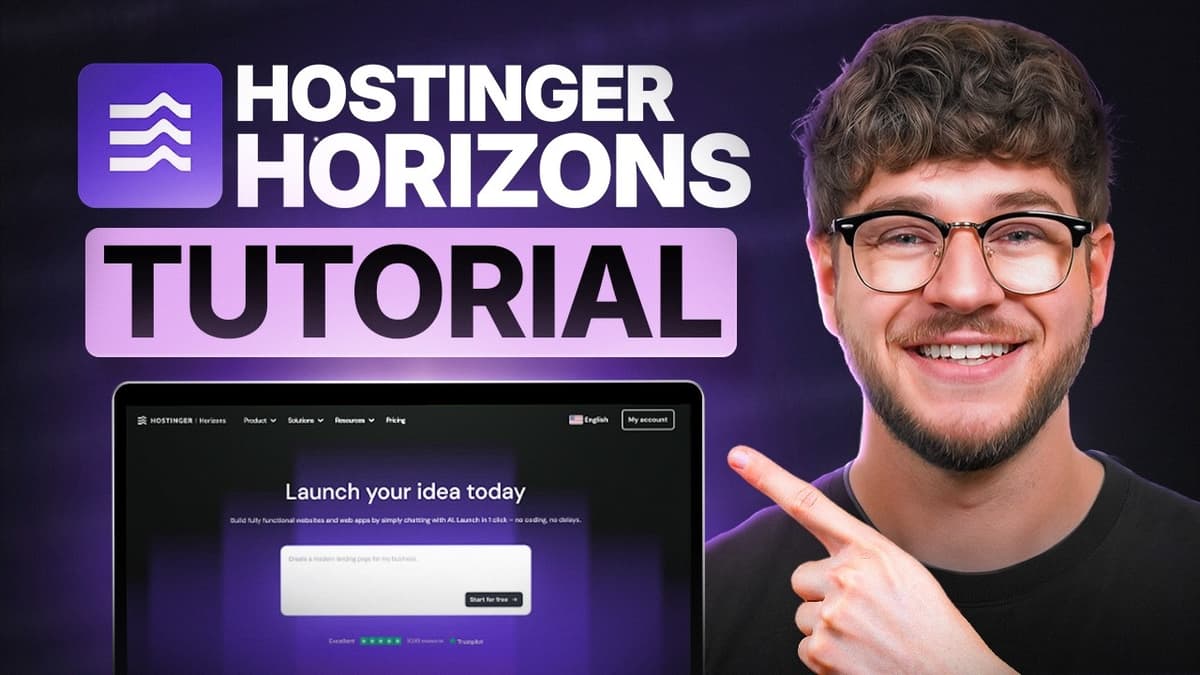 Hostinger Horizons Tutorial 2026 (Step-by-Step for Beginners)