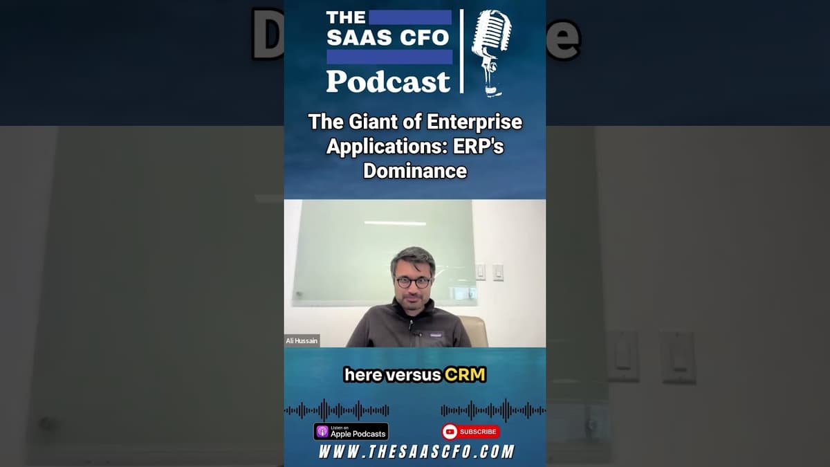 The Giant of Enterprise Applications: ERP's Dominance #saas #podcast #tabs #ai #shorts