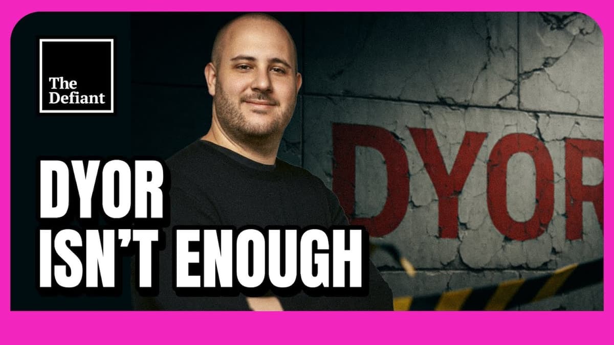 Is DYOR Dead? Building a Safer Web3 with Alex Katz