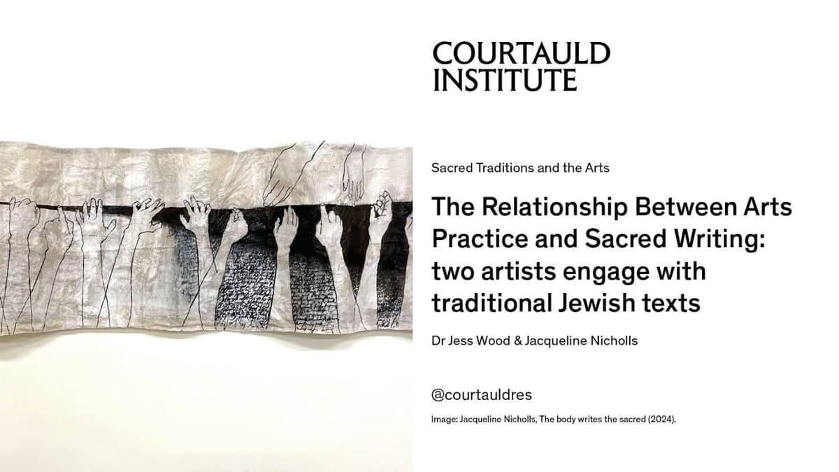 The Relationship Between Arts Practice and Sacred Writing