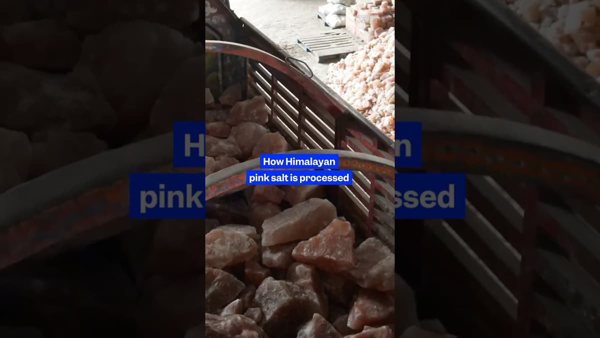 This Is How Workers Process #Himalayan Pink #salt. #mining