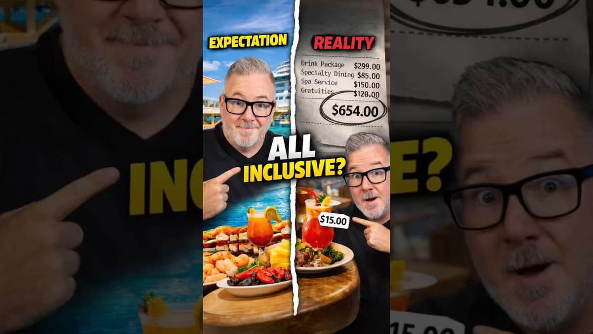Are Cruise All Inclusive? Folks Get This Wrong. #cruisetube #money