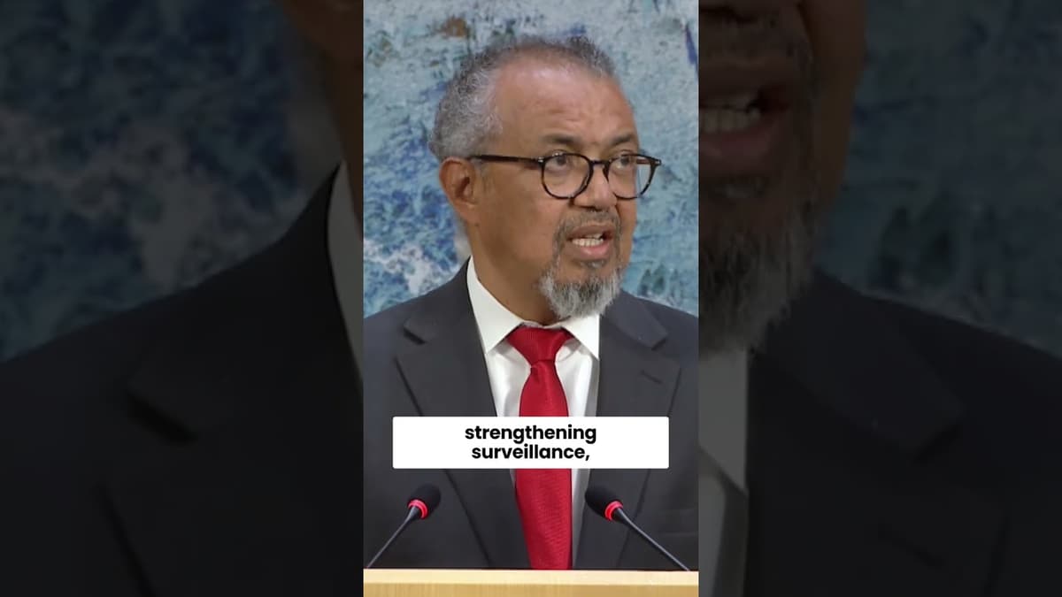 WHO Director-General Dr Tedros Updates on Ebola Outbreak in Democratic Republic of the Congo