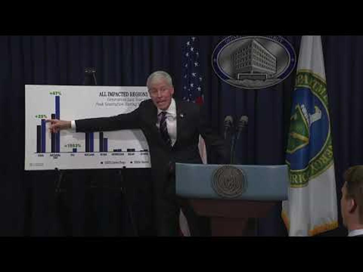 Secretary Wright Gives Remarks on Affordability & Reliability of Electricity Grid - February 6, 2026