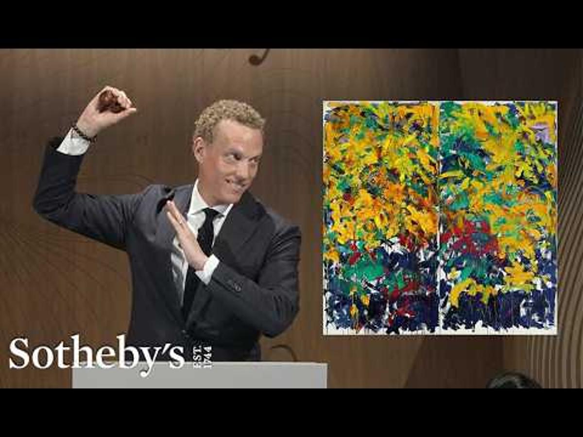 Joan Mitchell’s Monumental Diptych Sets New Auction Record in Asia | Sotheby's