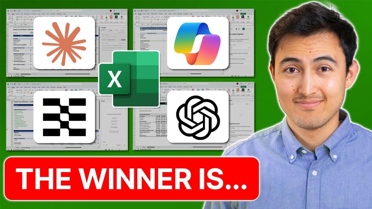 Claude vs Copilot vs ChatGPT vs Tracelight in Excel (Surprising Results)