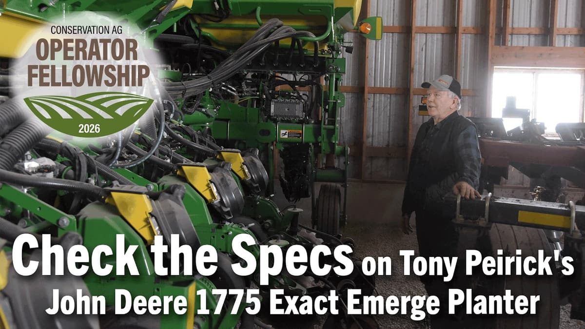Check the Specs on Tony Peirick's John Deere 1775 Exact Emerge Planter
