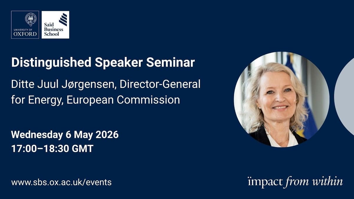 Distinguished Speaker Seminar - Ditte Juul Jørgensen