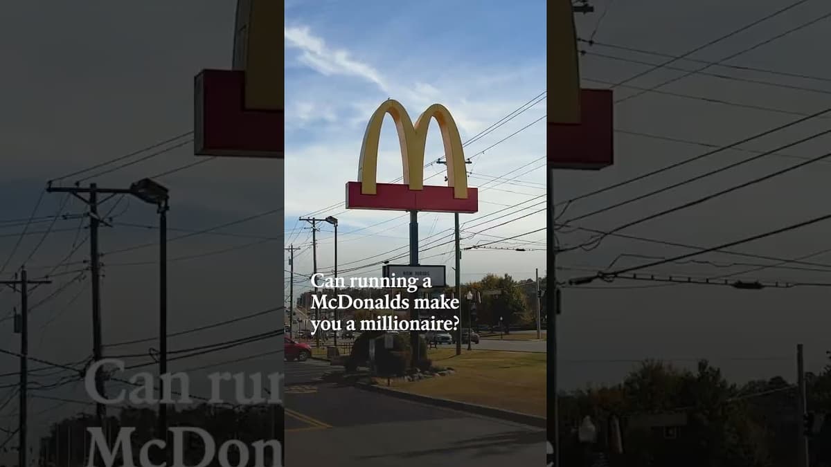 Can Running a McDonald’s Make You a Millionaire? | The Economist