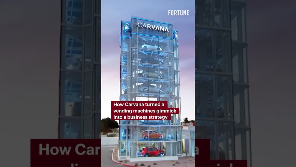 How Carvana Turned a Vending Machines Gimmick Into a Business Strategy #Carvana #retail