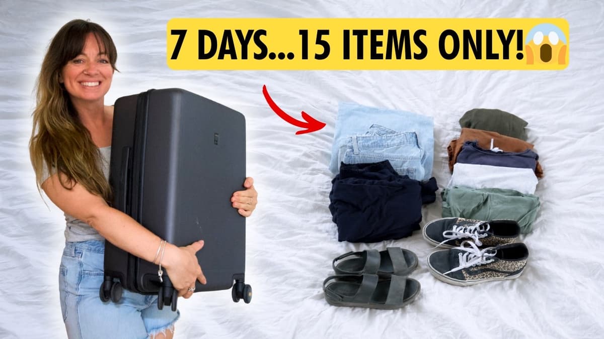 Pack 15 Items ONLY for Any Trip | Carry-On Only Packing Hacks