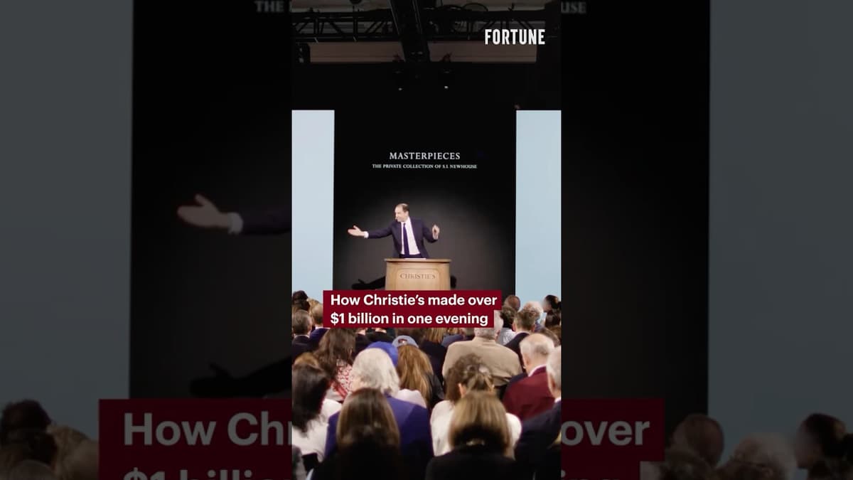 How Christie’s Made over $1 Billion in One Evening #auction #business