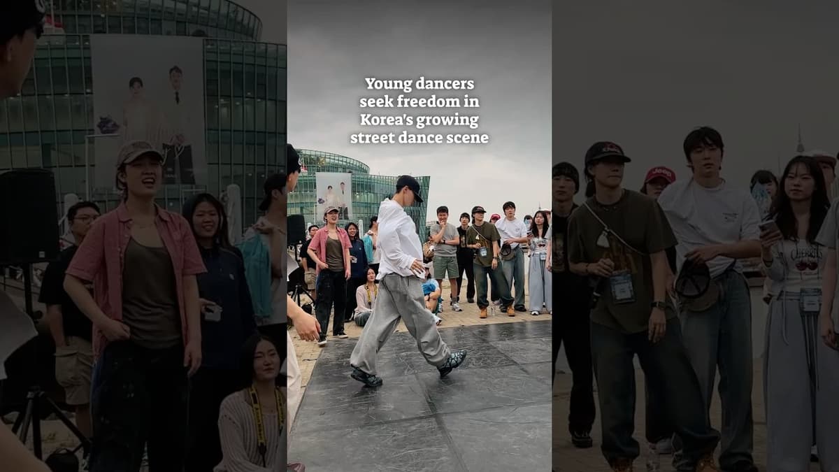 Young Dancers Seek Freedom in Korea’s Growing Street Dance Scene #shorts