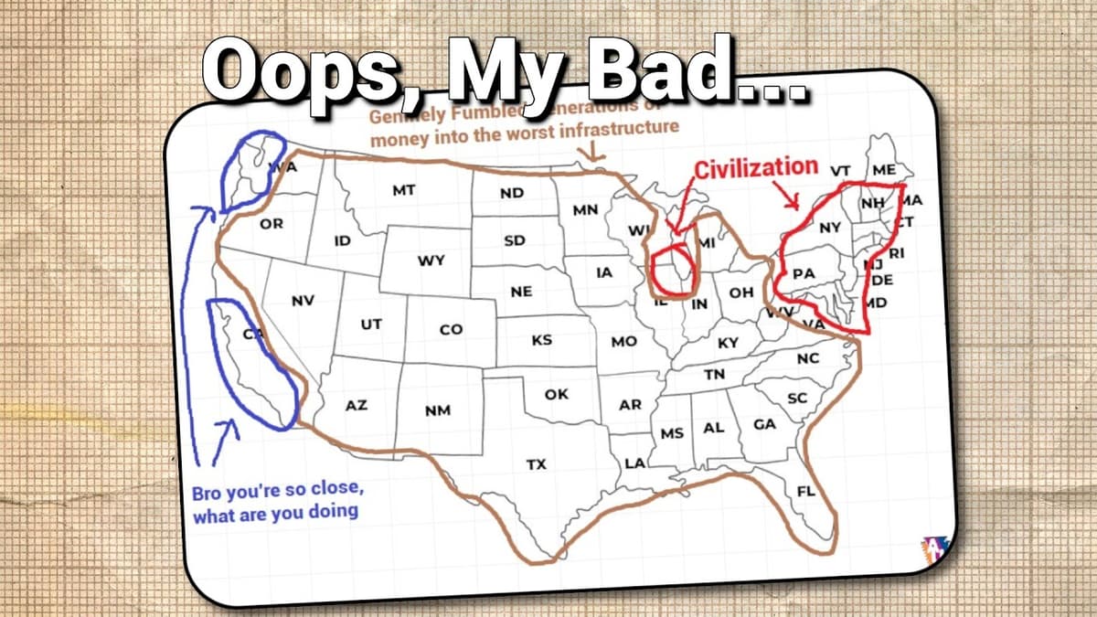 The Unfortunately Accurate Map About American Infrastructure