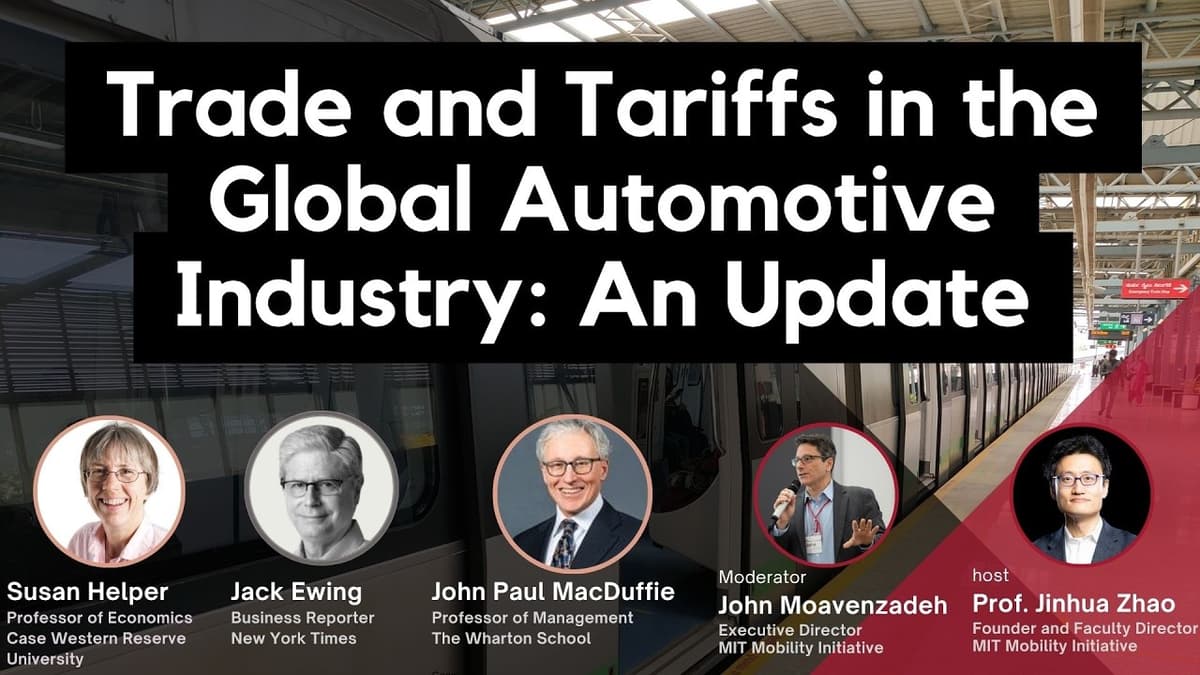 Trade and Tariffs in the Global Automotive Industry: An Update