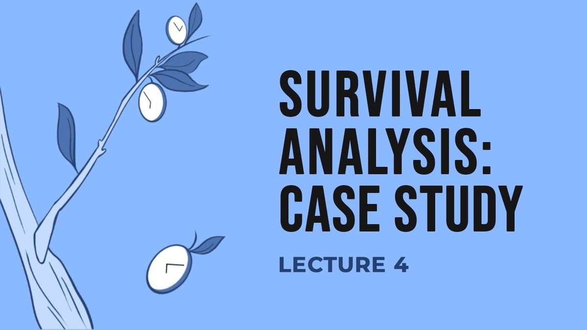 Lecture 4: Survival Analysis Case Study (Kaplan-Meier, Log-Rank, Cox in R)