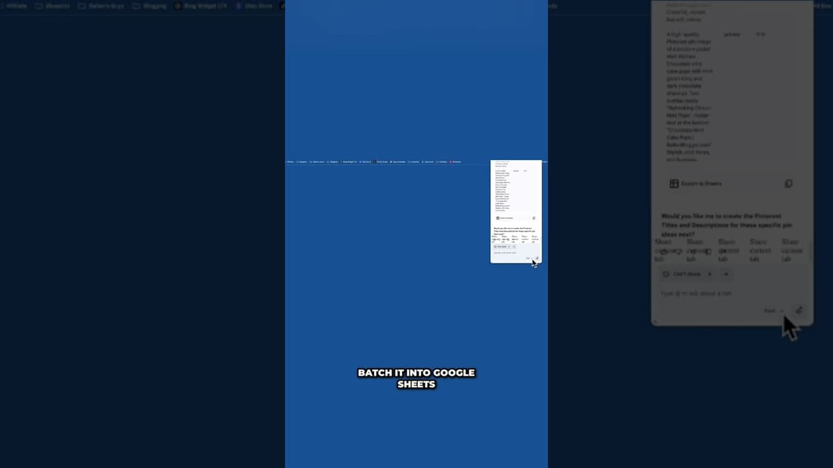 AI Pinterest Images: Gemini & Google Sheets Batching Secrets! #shorts