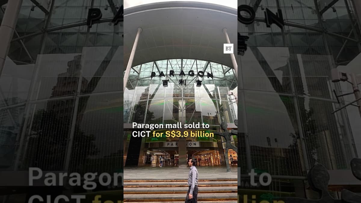 Paragon Mall Sold to CICT for S$3.9 Billion