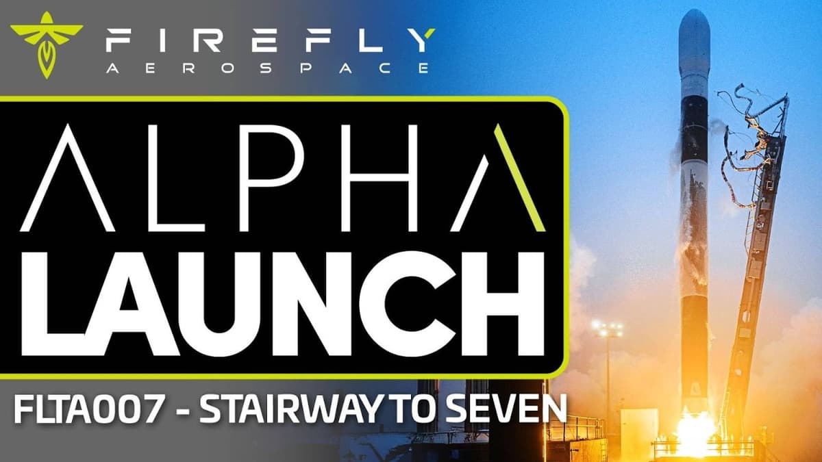 Firefly Aerospace Launches Alpha Flight 7 "Stairway To Seven"